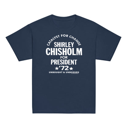 YOUTH Shirley Chisholm For President 72 Classic Tee in navy