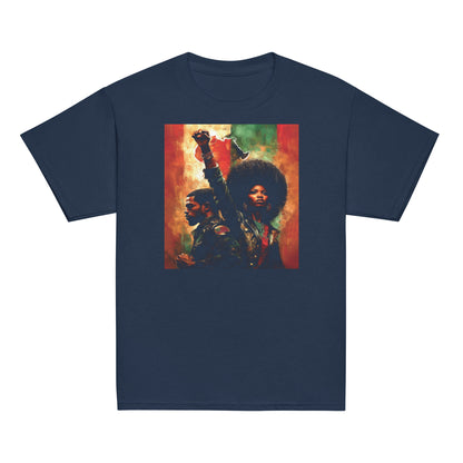YOUTH Pan African Power Couple Raised Fist Classic Tee