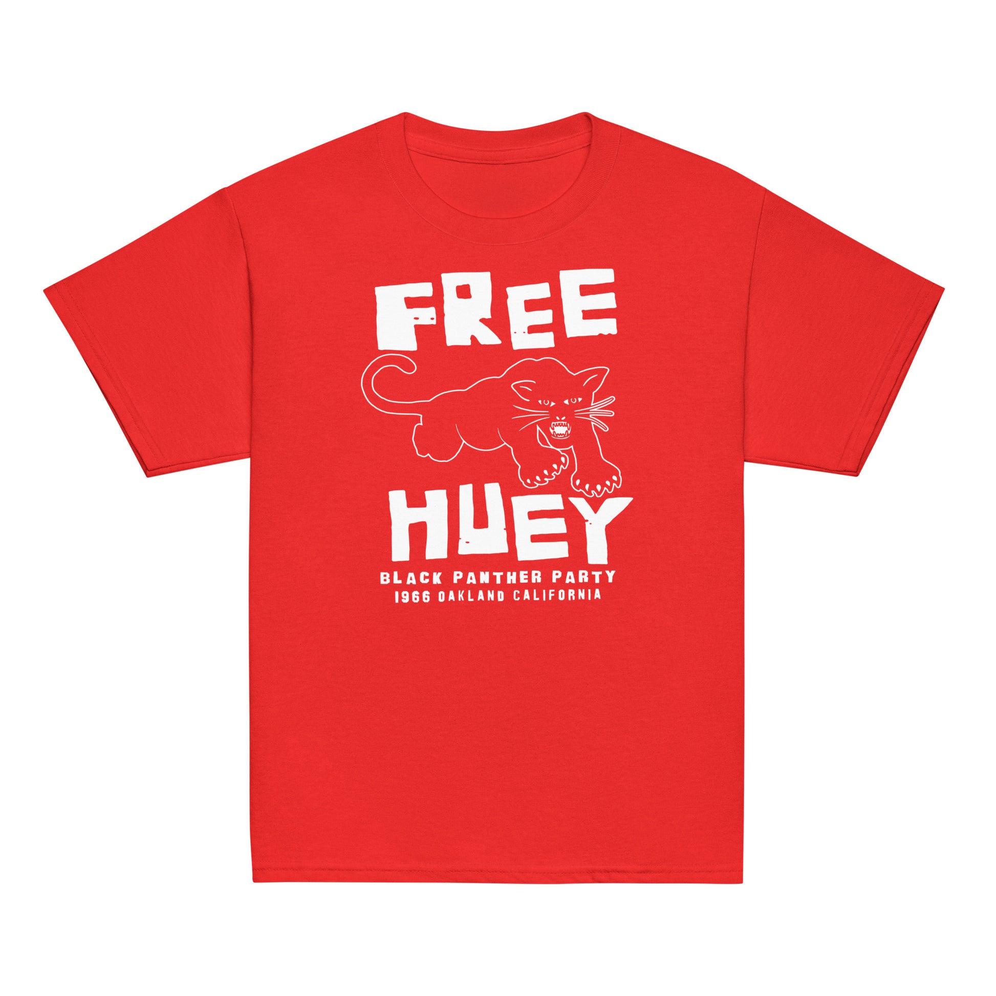 Free Huey Black Panther Party Classic Tee in red