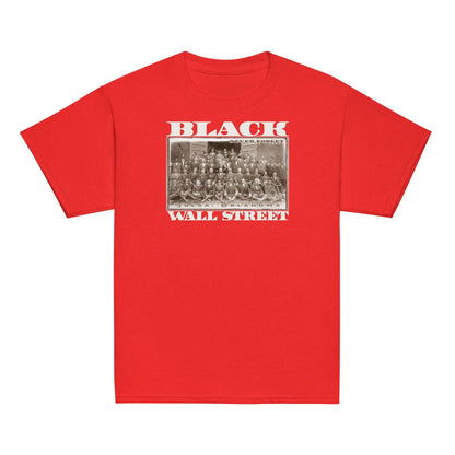 Red Black Wall Street youth Vintage Classic Tee