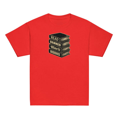 YOUTH Read Banned Black Books tee in red