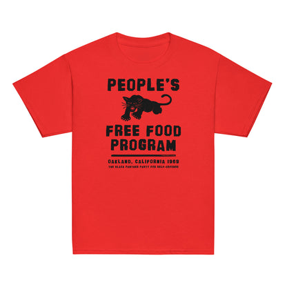 Red Black Panther Party Free Food Program T-shirt