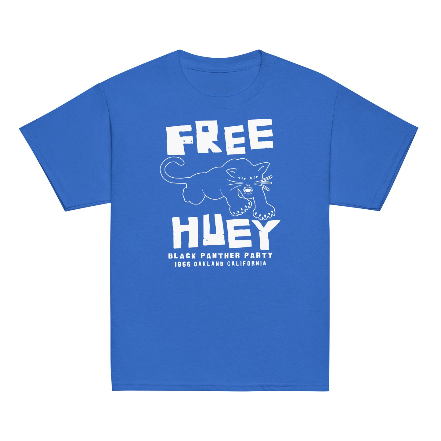 Free Huey Black Panther Party Classic Tee in blue