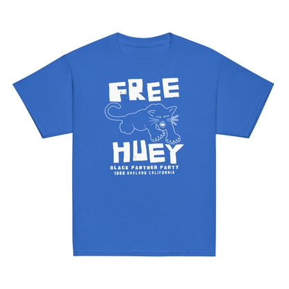 Free Huey Black Panther Party Classic Tee in blue