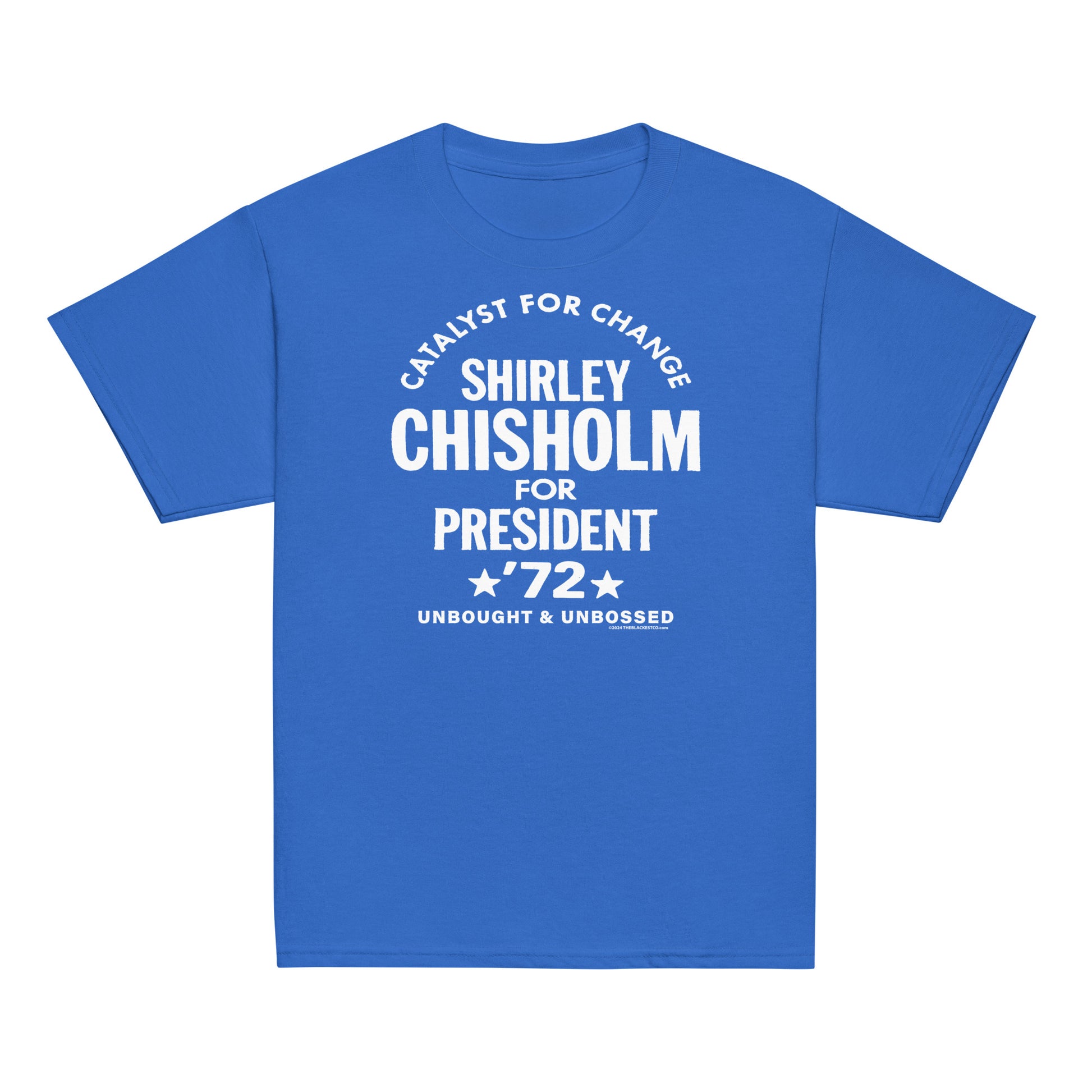 YOUTH Shirley Chisholm For President 72 Classic Tee in blue