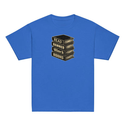 YOUTH Read Banned Black Books tee in blue