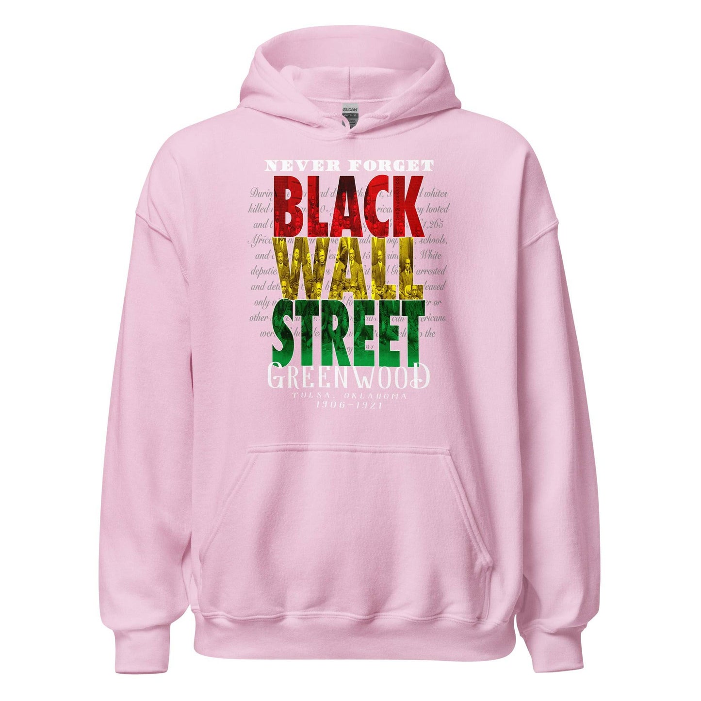 Black Wall Street Stacked Unisex Hoodie