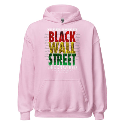 Black Wall Street Stacked Unisex Hoodie