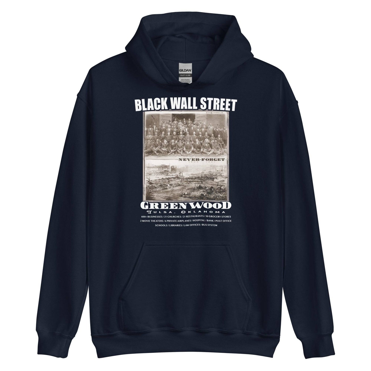 Black Wall Street Before And After Photos Unisex Hoodie