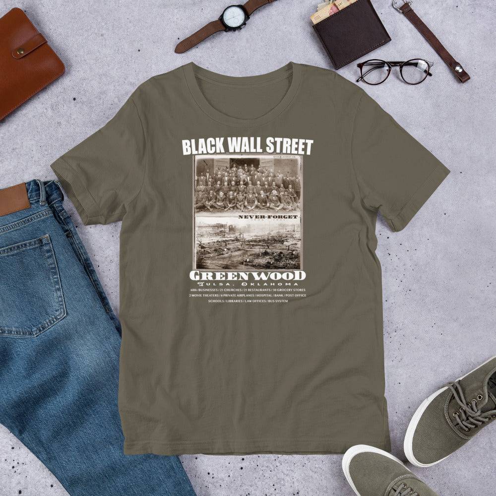 Black Wall Street Vintage History Before And After Photos T Shirt